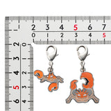 Krabby, Kingler - National Pokédex Metal Charm Keychain #098, #099 - Authentic Japanese Pokémon Center Keychain 