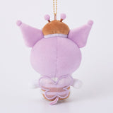 Kuromi Hachi-san Munyugurumi Mascot - Sanrio Characters - Authentic Japanese KThingS Mascot Plush Keychain 