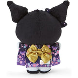 Kuromi Mascot Plush Keychain (Kimono) - Sanrio Characters - Authentic Japanese Sanrio Mascot Plush Keychain 