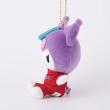 Kuromi Munyugurumi Mascot - BLEACH × Sanrio Characters - Authentic Japanese KThingS Mascot Plush Keychain 