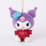 Kuromi Munyugurumi Mascot - BLEACH × Sanrio Characters - Authentic Japanese KThingS Mascot Plush Keychain 