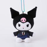Kuromi Munyugurumi Mascot Japan National Football Team Ver. - Sanrio Characters - Authentic Japanese KThingS Mascot Plush Keychain 