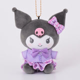 Kuromi Munyugurumi Mascot Plush Tomo-kyun! - Sanrio Characters - Authentic Japanese KThingS Mascot Plush Keychain 