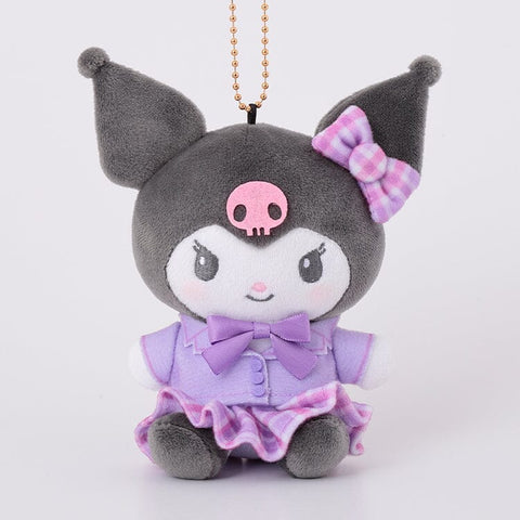 Kuromi Munyugurumi Mascot Plush Tomo-kyun! - Sanrio Characters - Authentic Japanese KThingS Mascot Plush Keychain 
