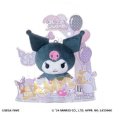 Kuromi Plush & Acrylic Stand Display Set - My Hero Academia - Authentic Japanese SEGA Plush 