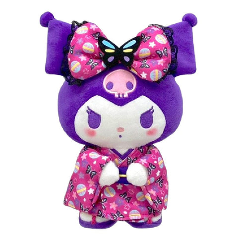 Kuromi Plush (S) Butterfly Kimono - Sanrio Characters - Authentic Japanese Nakajima Corporation Plush 