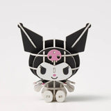 Kuromi (Sitting) 3D puzzle Paper Art si-gu-mi PLUS - Sanrio Characters - Authentic Japanese Azone Model kit 
