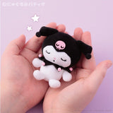 Kuromi Trading Munyugurumi Mascot Plush Collection - Sanrio Characters (1Pcs/Random) - Authentic Japanese KThingS Mascot Plush Keychain 