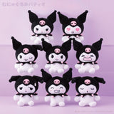 Kuromi Trading Munyugurumi Mascot Plush Collection - Sanrio Characters (1Pcs/Random) - Authentic Japanese KThingS Mascot Plush Keychain 