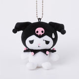 Kuromi Trading Munyugurumi Mascot Plush Collection - Sanrio Characters (1Pcs/Random) - Authentic Japanese KThingS Mascot Plush Keychain 