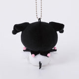 Kuromi Trading Munyugurumi Mascot Plush Collection - Sanrio Characters (1Pcs/Random) - Authentic Japanese KThingS Mascot Plush Keychain 