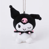 Kuromi Trading Munyugurumi Mascot Plush Collection - Sanrio Characters (1Pcs/Random) - Authentic Japanese KThingS Mascot Plush Keychain 