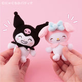 Kuromi Trading Munyugurumi Mascot Plush Collection - Sanrio Characters (1Pcs/Random) - Authentic Japanese KThingS Mascot Plush Keychain 