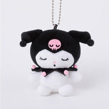 Kuromi Trading Munyugurumi Mascot Plush Collection - Sanrio Characters (1Pcs/Random) - Authentic Japanese KThingS Mascot Plush Keychain 