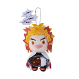 Kyojuro Rengoku Mascot Plush with Speech Bubble "Delicious! Delicious! Delicious!" - Demon Slayer: Kimetsu no Yaiba - Authentic Japanese Shueisha/Viz Media Mascot Plush Keychain 