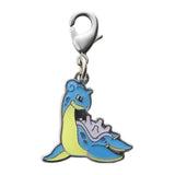 Lapras - National Pokédex Metal Charm Keychain #131 - Authentic Japanese Pokémon Center Keychain 