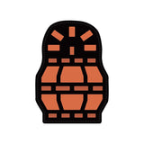 Large Barrel Bomb Icon Diecut Floor Mat - Monster Hunter - Authentic Japanese Capcom Household Accessory (plastic) 