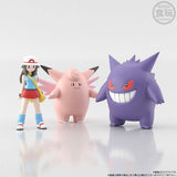 Leaf & Clefable & Gengar Pokémon Scale World Figure Kanto Region - Authentic Japanese Bandai Namco Figure 