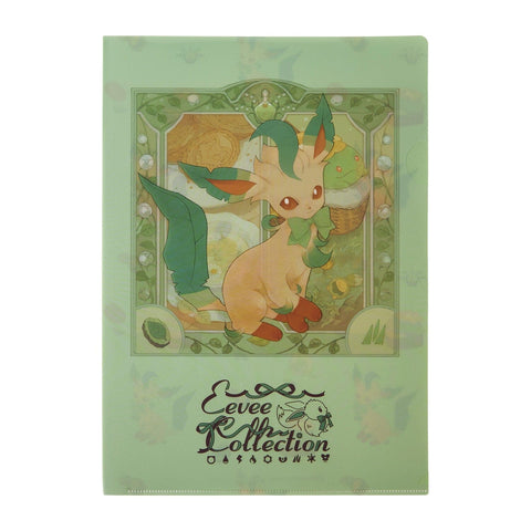Leafeon A4 Clear File Folder Eevee Collection - Authentic Japanese Pokémon Center File Folder 