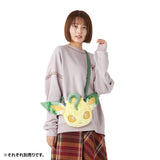Leafeon Face Pochette Bag Eevee Collection - Authentic Japanese Pokémon Center Pouch Bag 