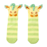 Leafeon Middle Socks (25-29cm) With Mascot - Authentic Japanese Pokémon Center Socks (cotton) 