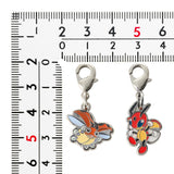 Ledyba, Ledian - National Pokédex Metal Charm Keychain #165, #166 - Authentic Japanese Pokémon Center Keychain 