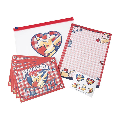 Letter Set PIKACHU DINER - Authentic Japanese Pokémon Center Paper Products 