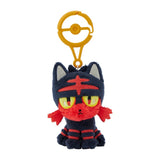 Litten Mascot Plush With Carabiner - Authentic Japanese Pokémon Center Mascot Plush Keychain 