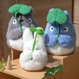 Little Totoro Holding Leaf Plush Friendly Encounter - My Neighbor Totoro - Authentic Japanese Sun Arrow Plush 