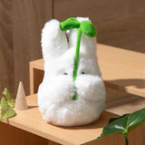 Little Totoro Holding Leaf Plush Friendly Encounter - My Neighbor Totoro - Authentic Japanese Sun Arrow Plush 