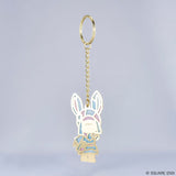 Loporrit Stained Glass-style Keychain - Final Fantasy XIV - Authentic Japanese Square Enix Keychain 