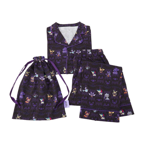 Loungewear (L) And Drawstring Bag Set Halloween Ghost Chateau - Authentic Japanese Pokémon Center Pants (cotton) 
