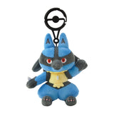 Lucario Posing Mascot Plush Intensive Training - Authentic Japanese Pokémon Center Mascot Plush Keychain 