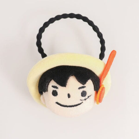 Luffy Hair Tie Plush - ONE PIECE - Authentic Japanese TOEI ANIMATION Hair Accessory 