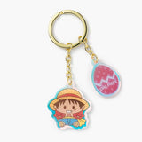 Luffy Mugitama's Crew Smooth Aurora Key Charm - ONE PIECE - Authentic Japanese TOEI ANIMATION Keychain 