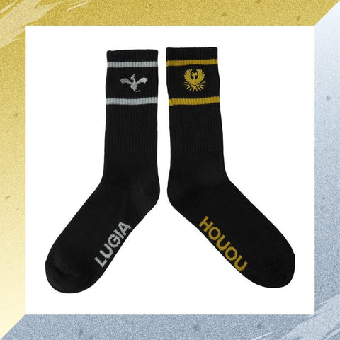 Lugia & Ho-Oh Middle Socks (23~25cm) - Pokémon Gold and Silver 25th Anniversary - Authentic Japanese Pokémon Center Socks (cotton) 