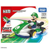 Luigi & Standard Kart Drift Starter Set - Drift TOMICA X Mario Kart - Authentic Japanese Takara Tomy Figure 