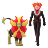 Lysandre & Pyroar Pokémon Scale World Figure Kalos Region - Authentic Japanese Bandai Namco Figure 