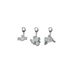 Magnemite, Magneton, Magnezone - National Pokédex Metal Charm Keychain #081, #082, #462 - Authentic Japanese Pokémon Center Keychain 