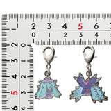 Mareanie, Toxapex - National Pokédex Metal Charm Keychain #747, #748 - Authentic Japanese Pokémon Center Keychain 
