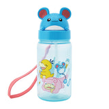 Marill Die-cut Straw Bottle Happy Sunny Day - Authentic Japanese Pokémon Center Small toy 