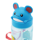Marill Die-cut Straw Bottle Happy Sunny Day - Authentic Japanese Pokémon Center Small toy 