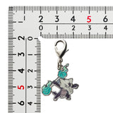 Marowak - National Pokédex Metal Charm Keychain #A105 - Authentic Japanese Pokémon Center Keychain 