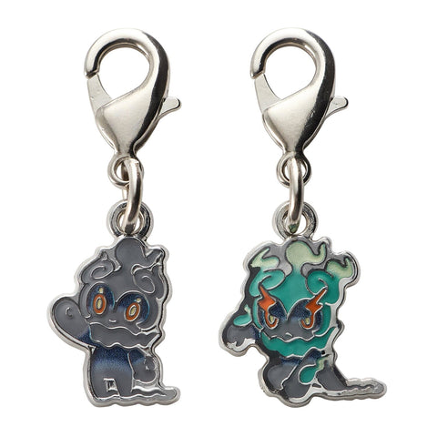 Marshadow, Zenith Marshado - National Pokédex Metal Charm Keychain #802 - Authentic Japanese Pokémon Center Keychain 