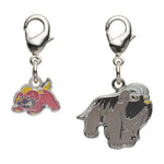 Maschiff, Mabosstiff - National Pokédex Metal Charm Keychain #942, #943 - Authentic Japanese Pokémon Center Keychain 