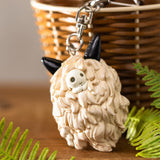 Mask and Kodama Keychain - Princess Mononoke - Authentic Japanese Benelic Keychain 