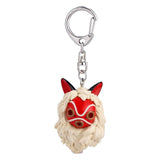 Mask and Kodama Keychain - Princess Mononoke - Authentic Japanese Benelic Keychain 