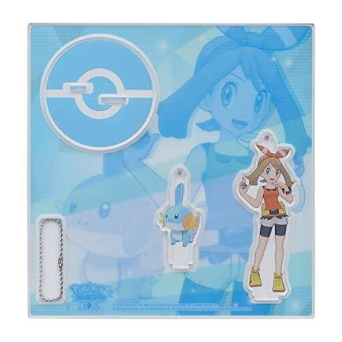 May Acrylic Stand With Keychain - TRAINERS Salon!! - Authentic Japanese Pokémon Center Acrylic Stand 