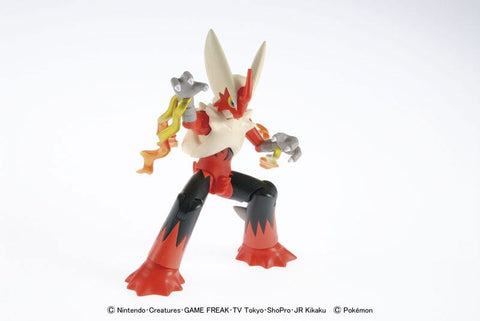Mega Blaziken Pokémon PLAMO (Plastic Model) Collection Select Series No.37 - Authentic Japanese Bandai Namco Model kit 