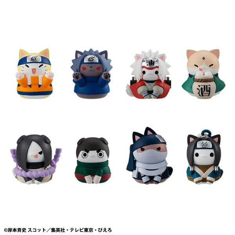 MEGA CAT PROJECT Figure Meowruto! Sasuke-Kun Kocchi ni Irasshai Hen - Naruto (8Pcs/BOX) - Authentic Japanese MegaHouse Figure 